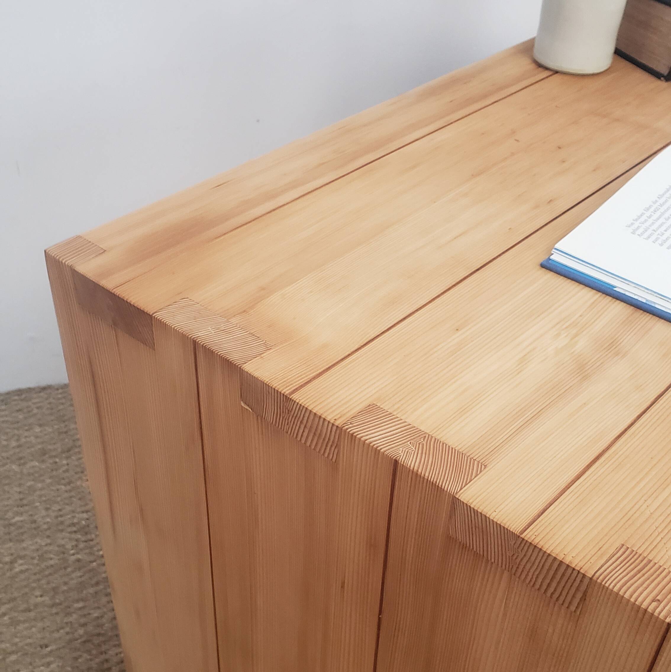 Solid pine desk - Maison Regain, Savoie model, 1960s