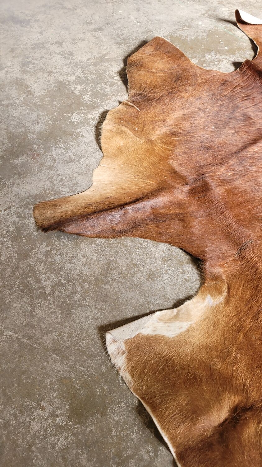 Vintage cowhide carpet 1970 2m20x1m90