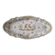 Large oval earthenware dish from Martres Tolosane, “Moustiers” model
