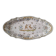 Large oval earthenware dish from Martres Tolosane, “Moustiers” model
