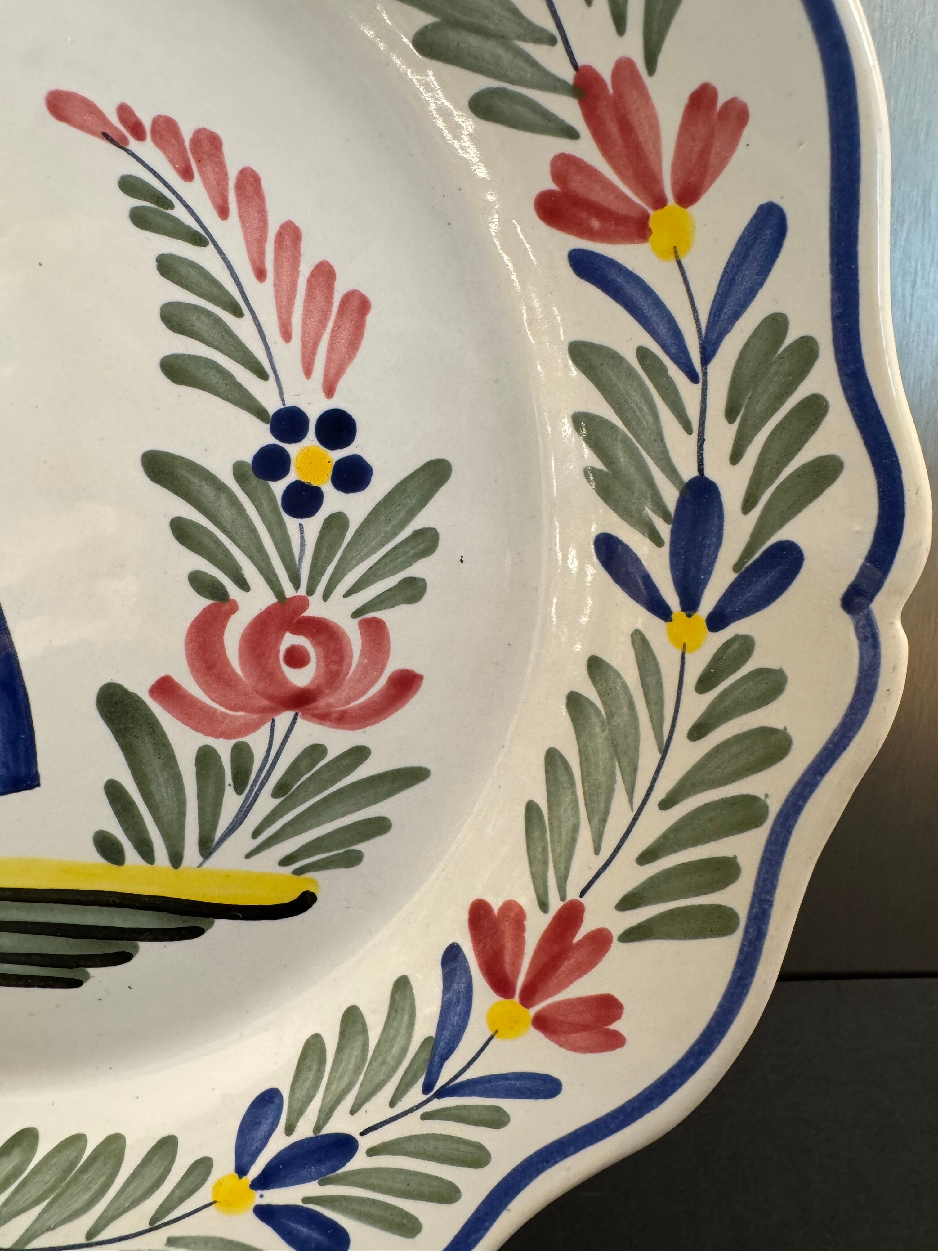 Quimper decorative plate