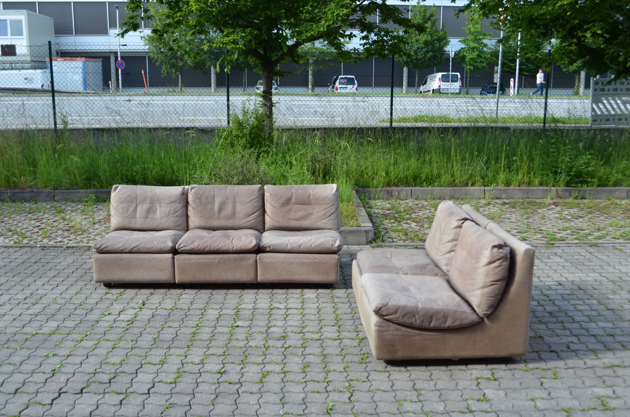 Canapé en cuir modulaire Walter Knoll