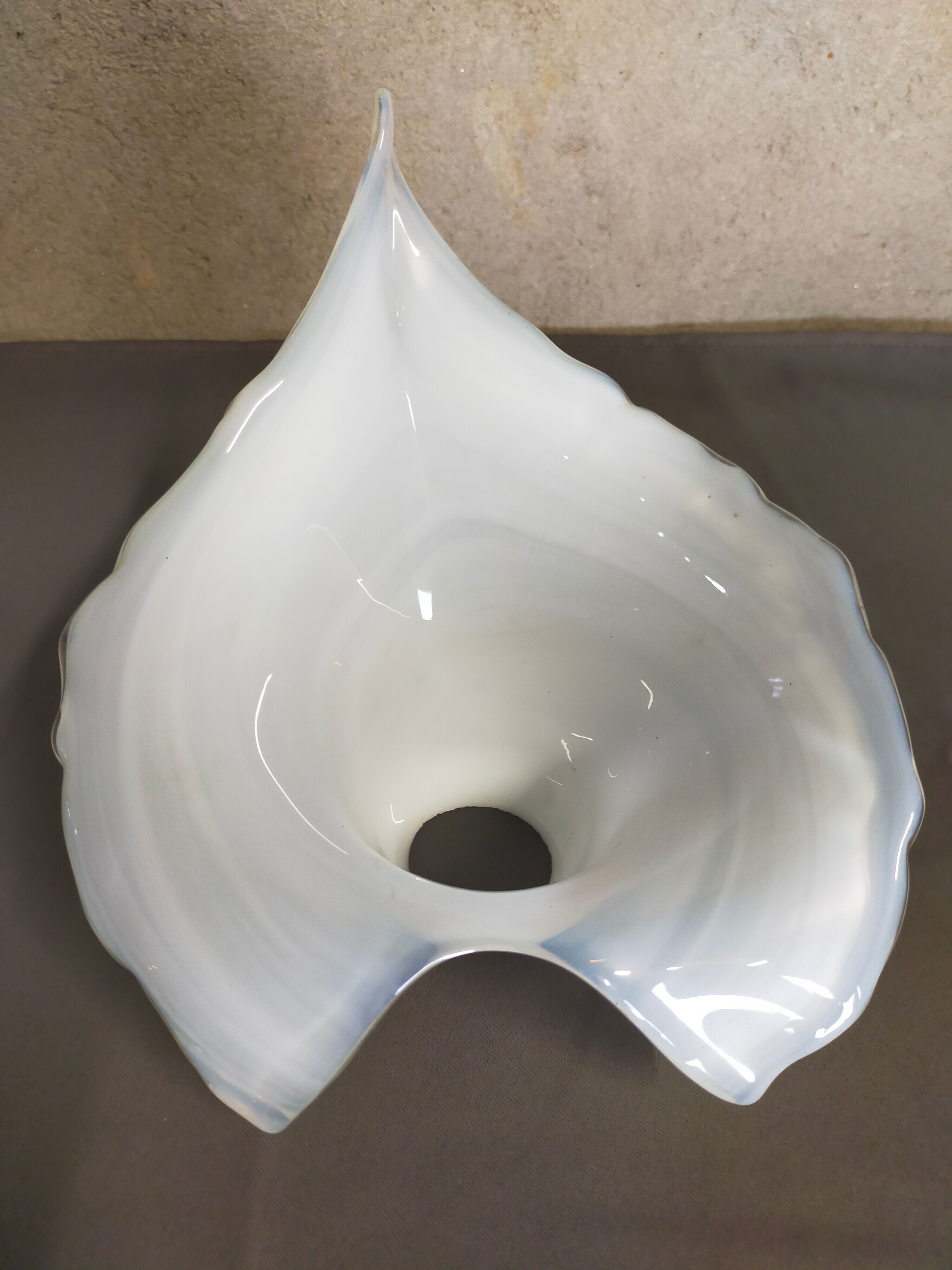 Vintage tulip blown glass lampshade Murano