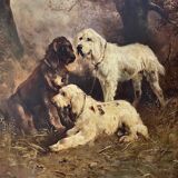 Henry Schouten (1864-1927) Hunting Dogs at Rest -