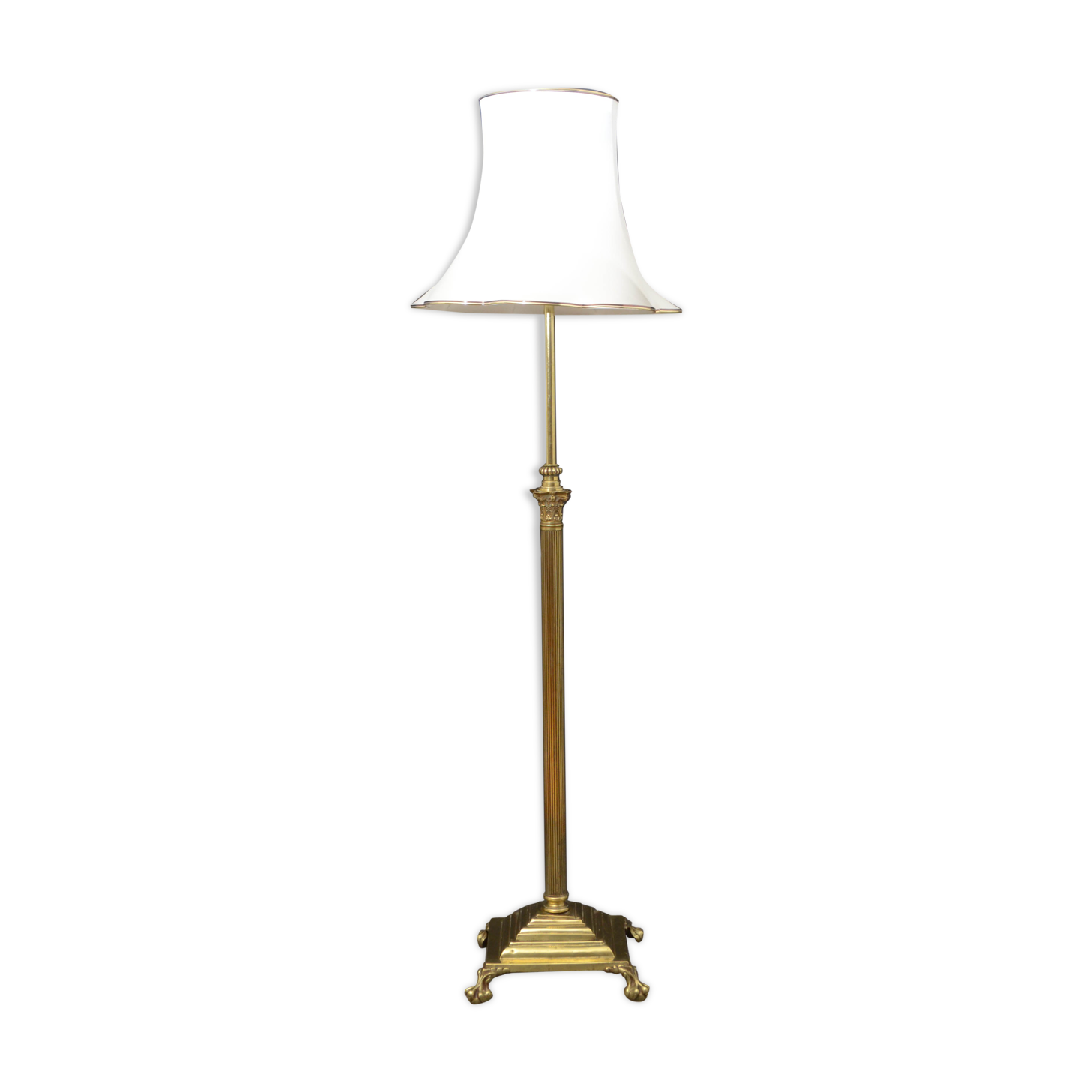 Victorian Brass Floor Lamp Selency