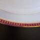 Round hollow serving plate in porcelain from Chastagner et Cie in good condition.