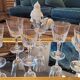 6 crystal stemmed glasses