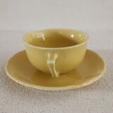 Earthenware cup and saucer 1940s-1950s