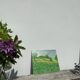 Peinture ancienne paysage champêtre
