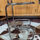 Chrome and smoked glass side table 1970