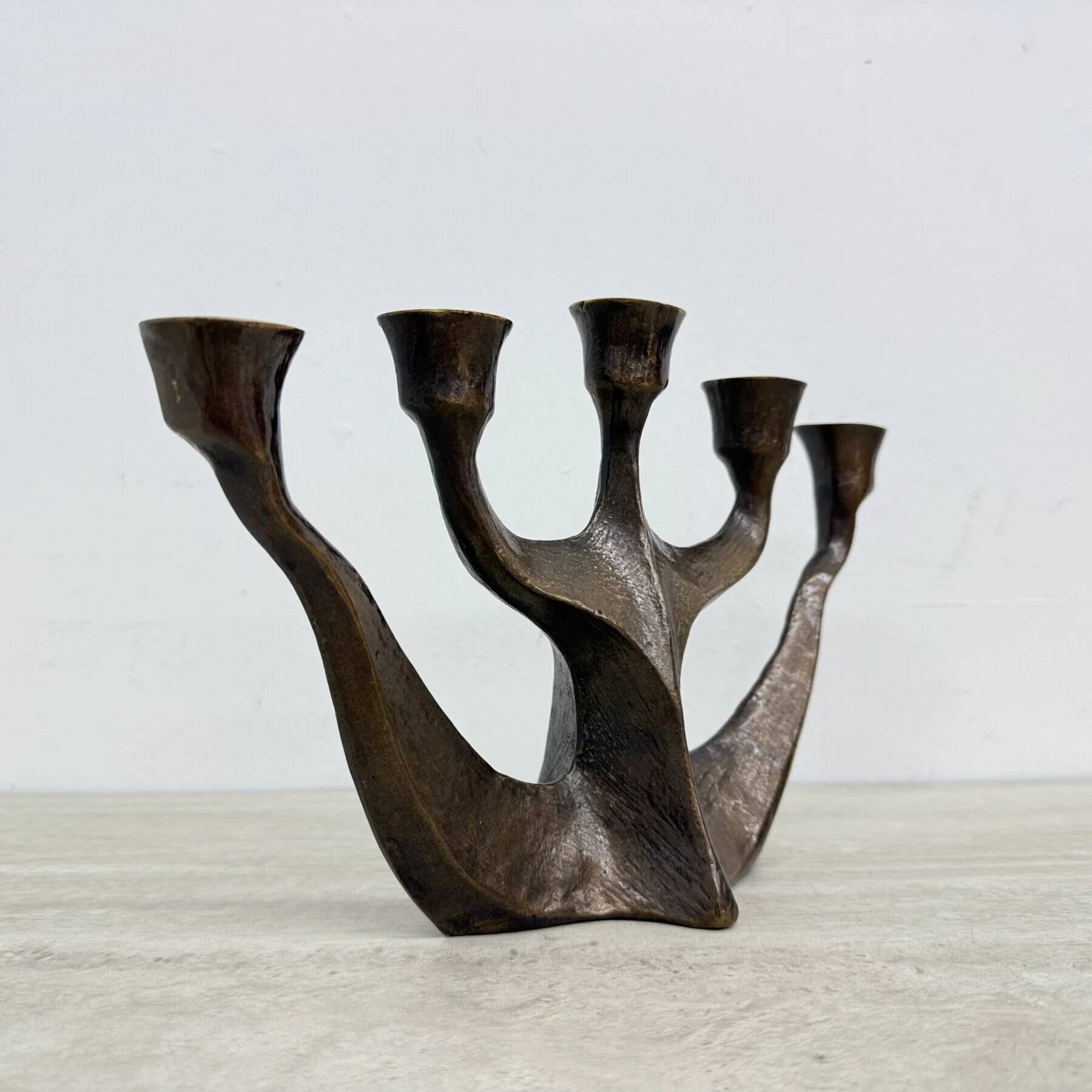 Brutalist candle holder by Horst Dalbeck, 1970s, Germany