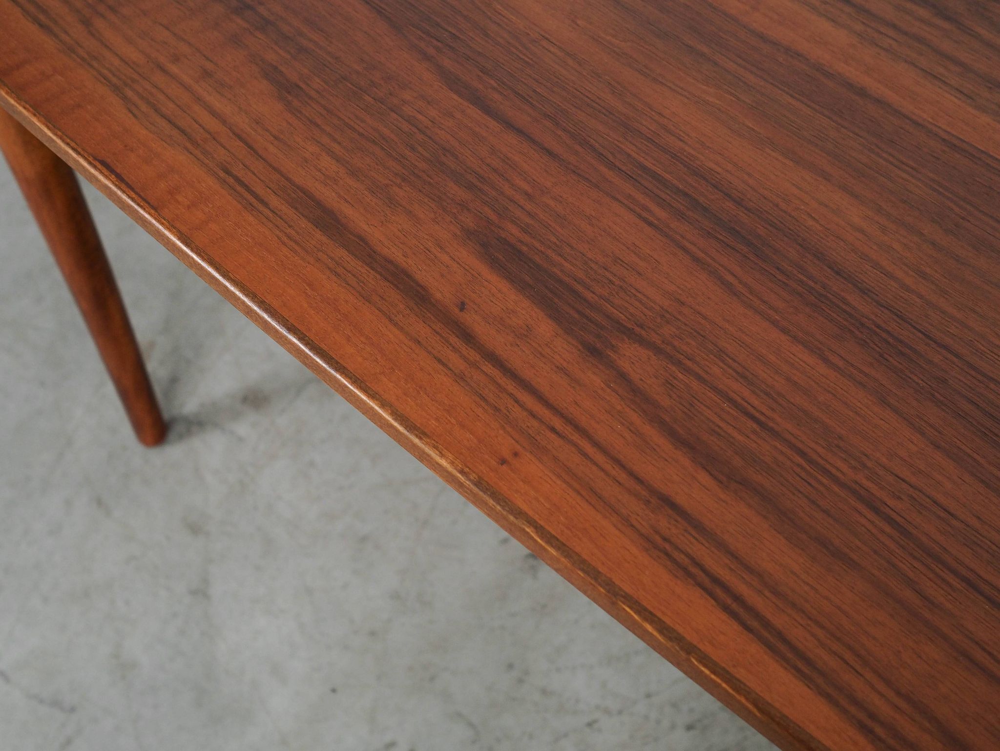 Walnut table, Danish design, 1970s, manufactured in Denmark
