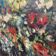 Oil on canvas, still life, framed, large format, Gaultier M