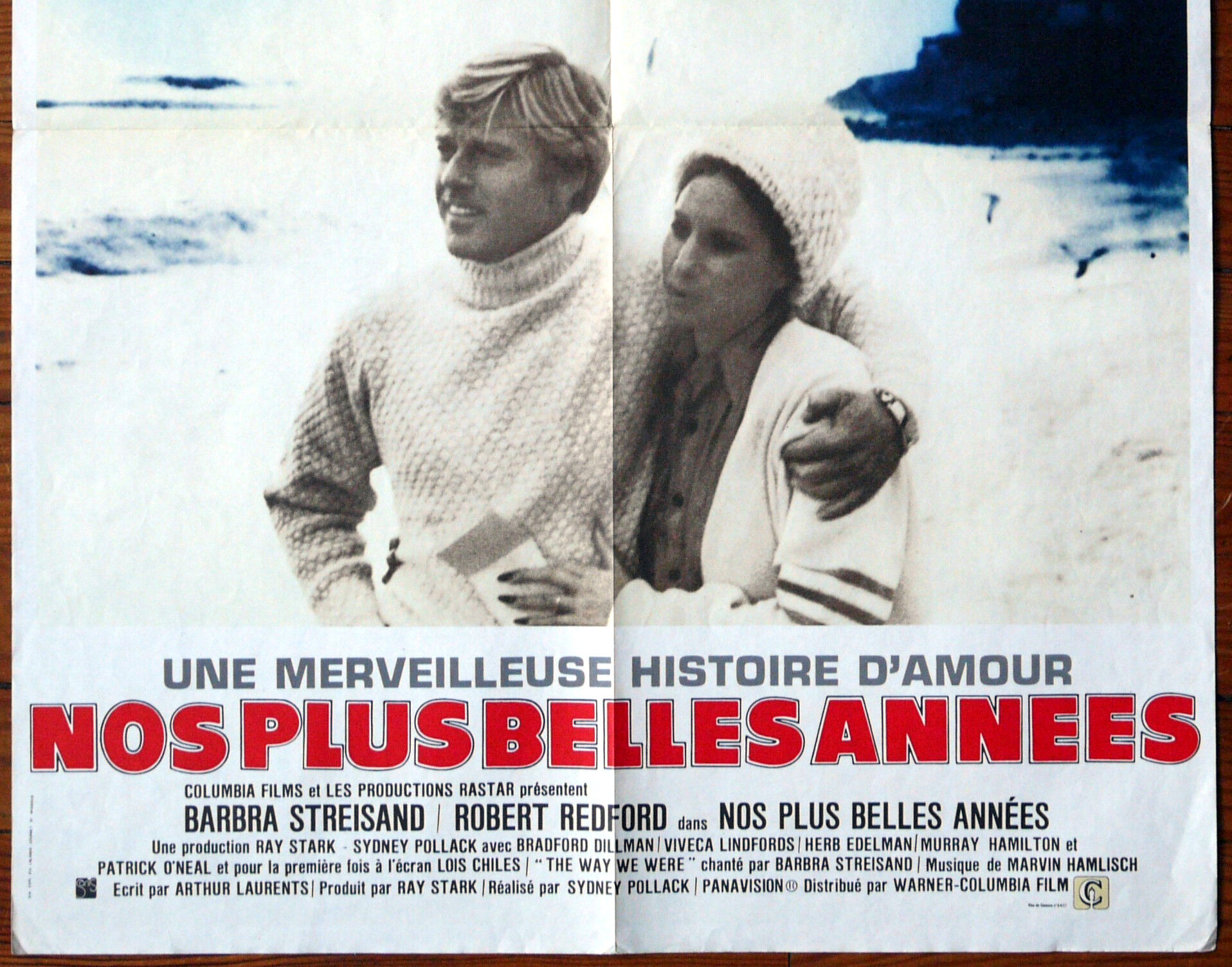 Original movie poster "Our most beautiful years" Redford, Streisand
