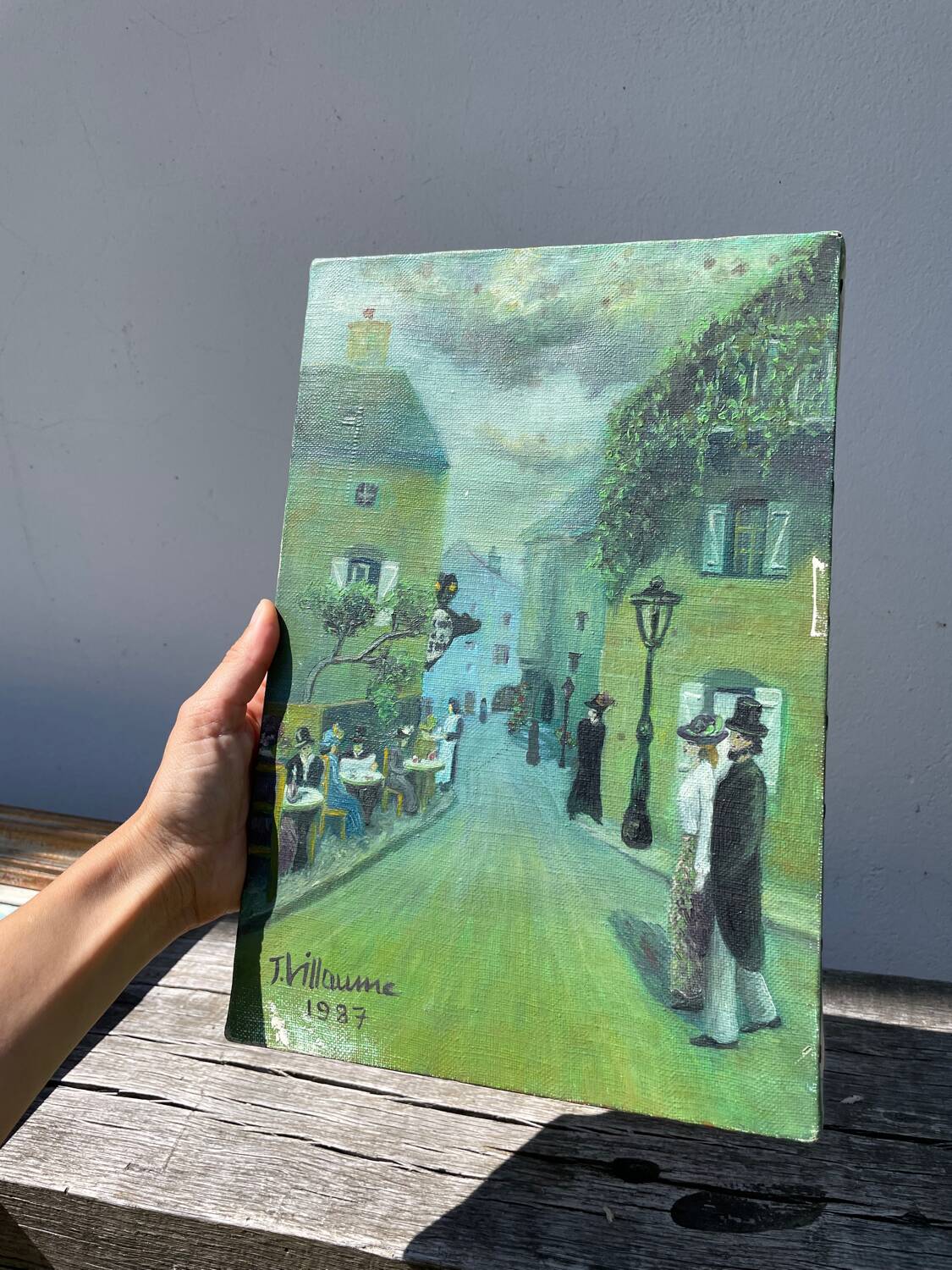 Oil painting Paris Montmartre