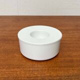 White melamine ashtray, mid-century Swedish design by Gunnar Larson for Gustavsberg, 1960s.