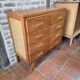 Vintage chest of drawers from the 60s in oak