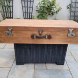 Valise, malle ancienne en bois
