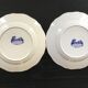 Lot de 2 assiettes décor Romantic bleu