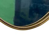 Italian 1940-50’s brass frame mirror.