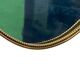 Italian 1940-50’s brass frame mirror.
