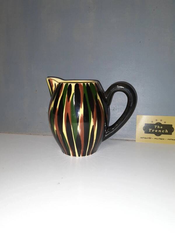 Saint Clément Pitcher from the 50s - Colorful Pattern - Vintage and Antique