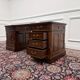Classic English Desk Green Leather Inlay