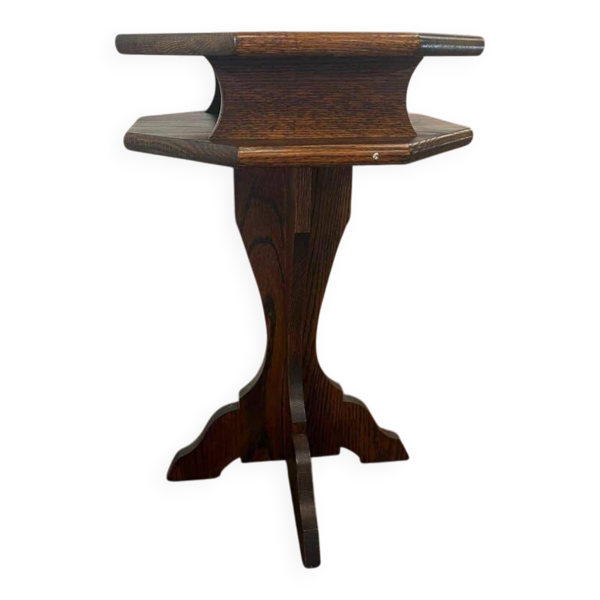 Table d'appoint vintage en bois / table pour plantes / table de chevet