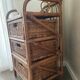 Meuble rotin vintage