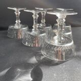 6 Baccarat Champigny champagne glasses