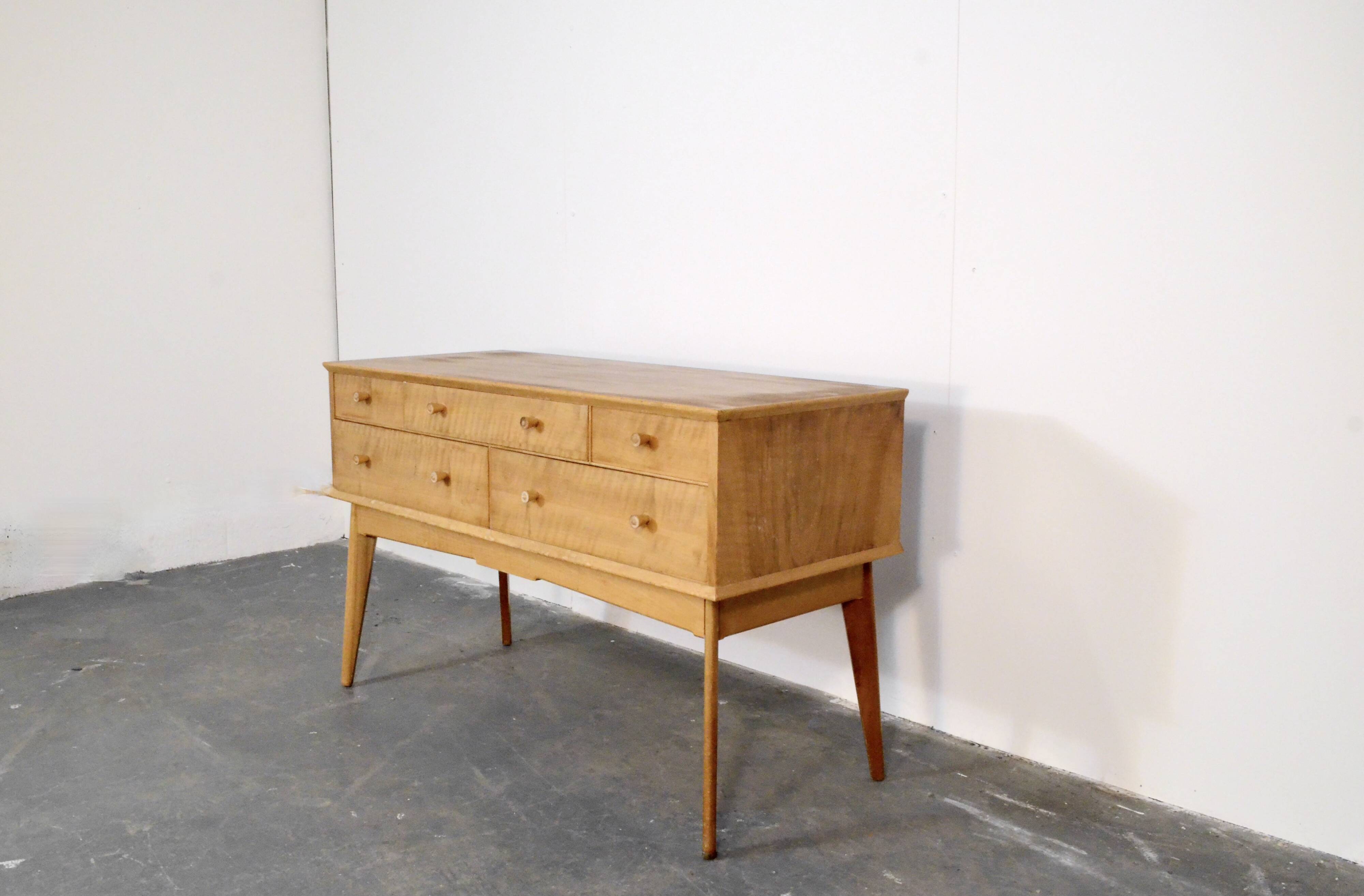 Midcentury Alfred Cox Sideboard Dresser In Walnut Modern Danish Style Vinta