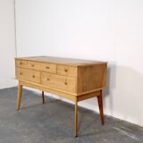 Midcentury Alfred Cox Sideboard Dresser In Walnut Modern Danish Style Vinta