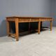Grande table à draperie en bois antique