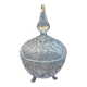 Ancienne bonbonnière / drageoir / sucrier en cristal taillé