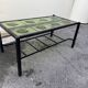 Vintage 1950s coffee table in molded glass, unique design
