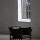 "Lounge chair 'Ilona' by Arne Norell in stained beech and leather, mid-20th century."