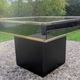 Vintage square coffee table cidue – italy, 1970 (willy rizzo style)