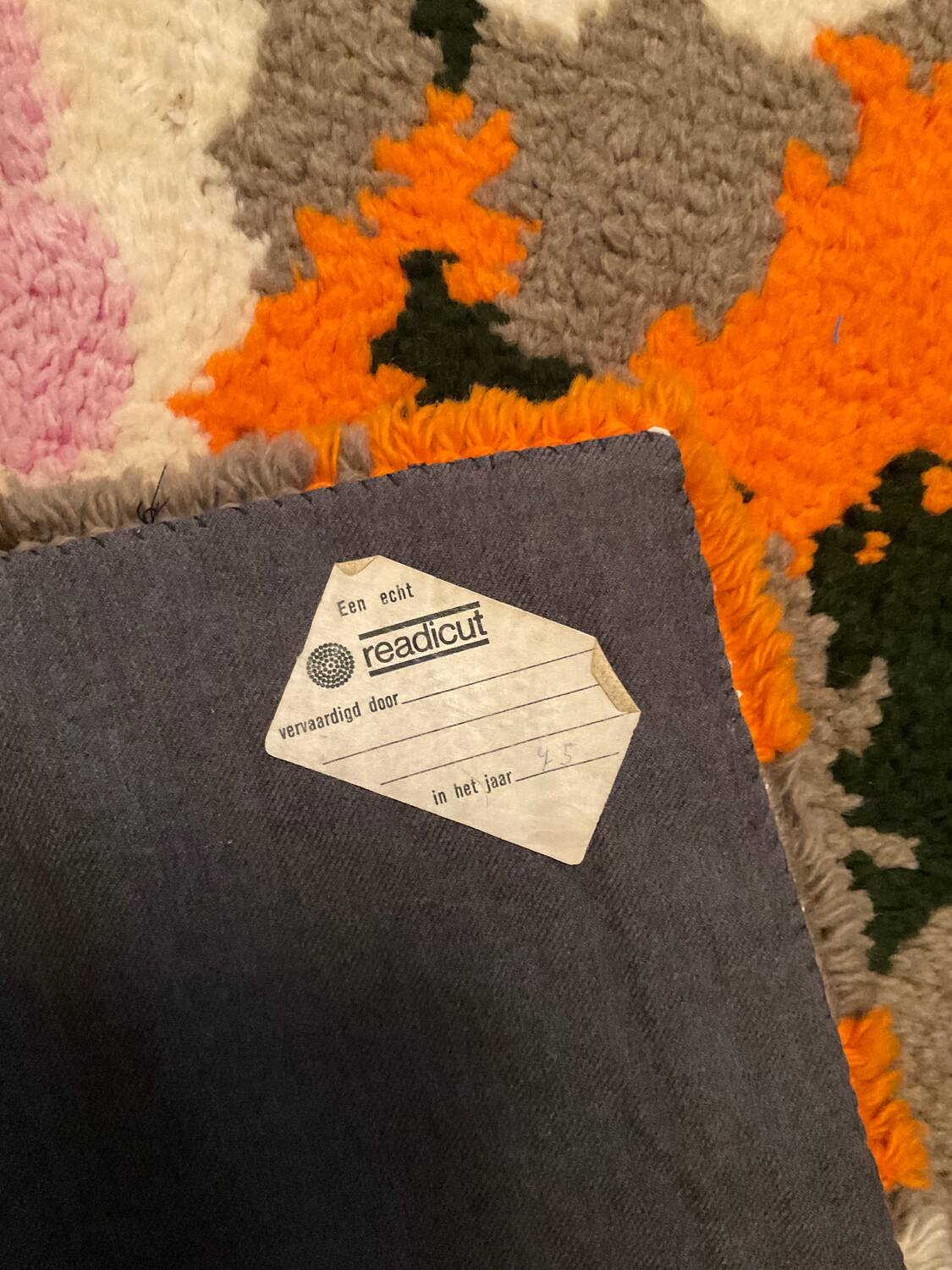 Vintage wool rug from the 70s