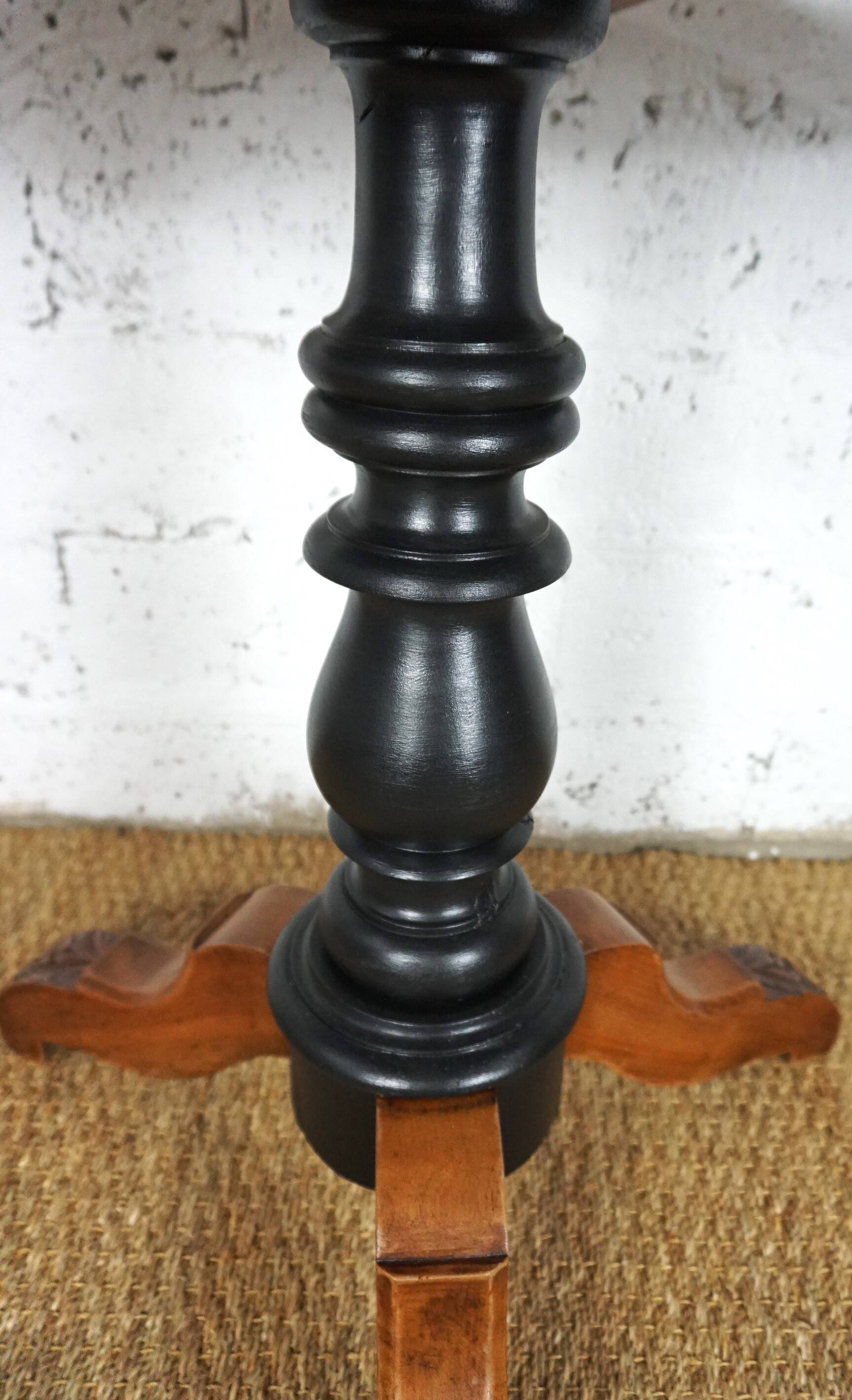 19th century violin table in walnut