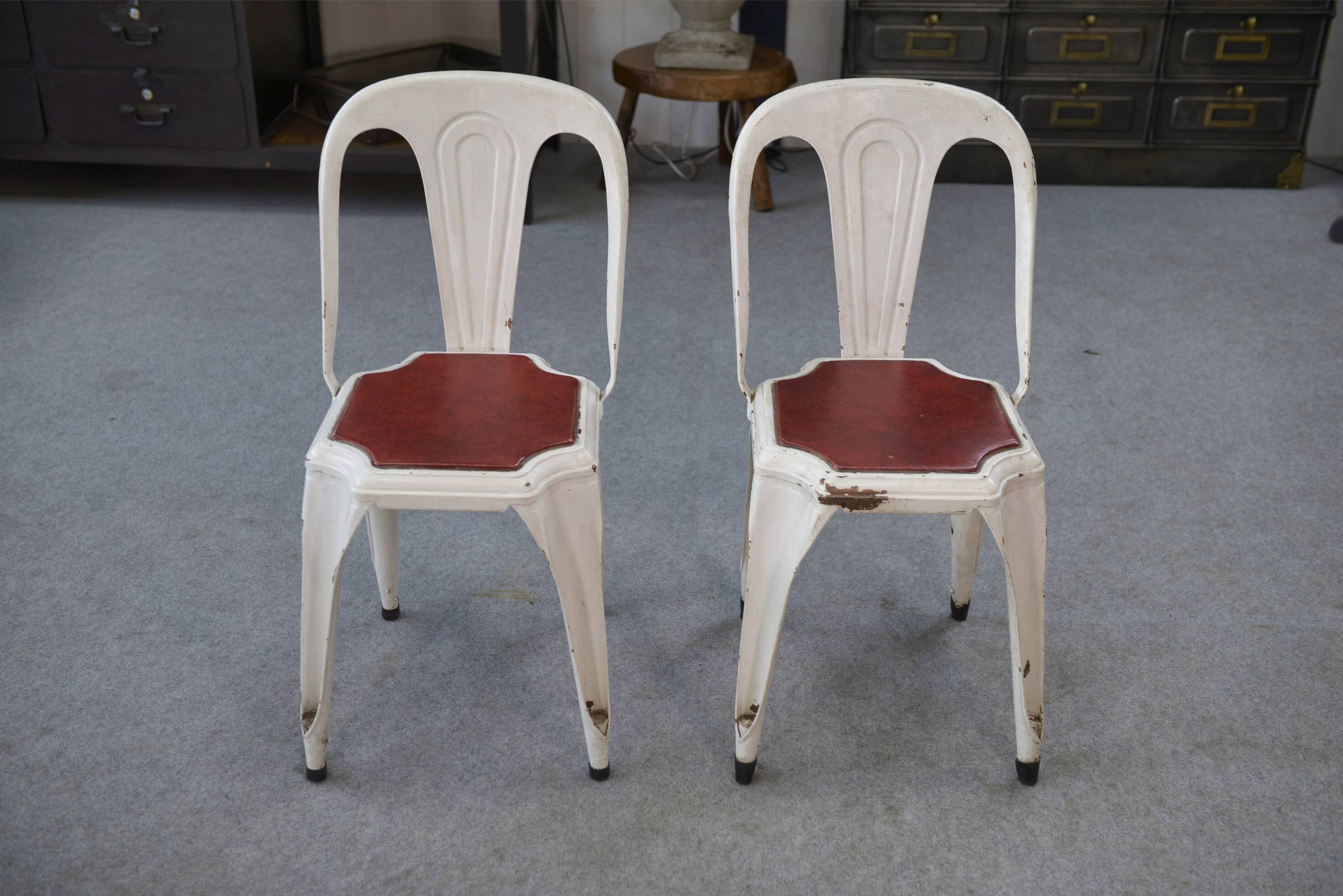 Pair of Multipl's chairs by Joseph Mathieu 1940s