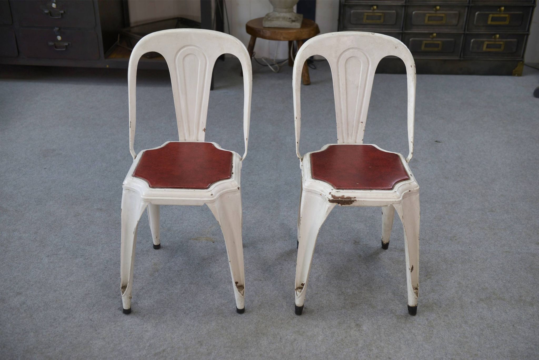 Pair of Multipl's chairs by Joseph Mathieu 1940s