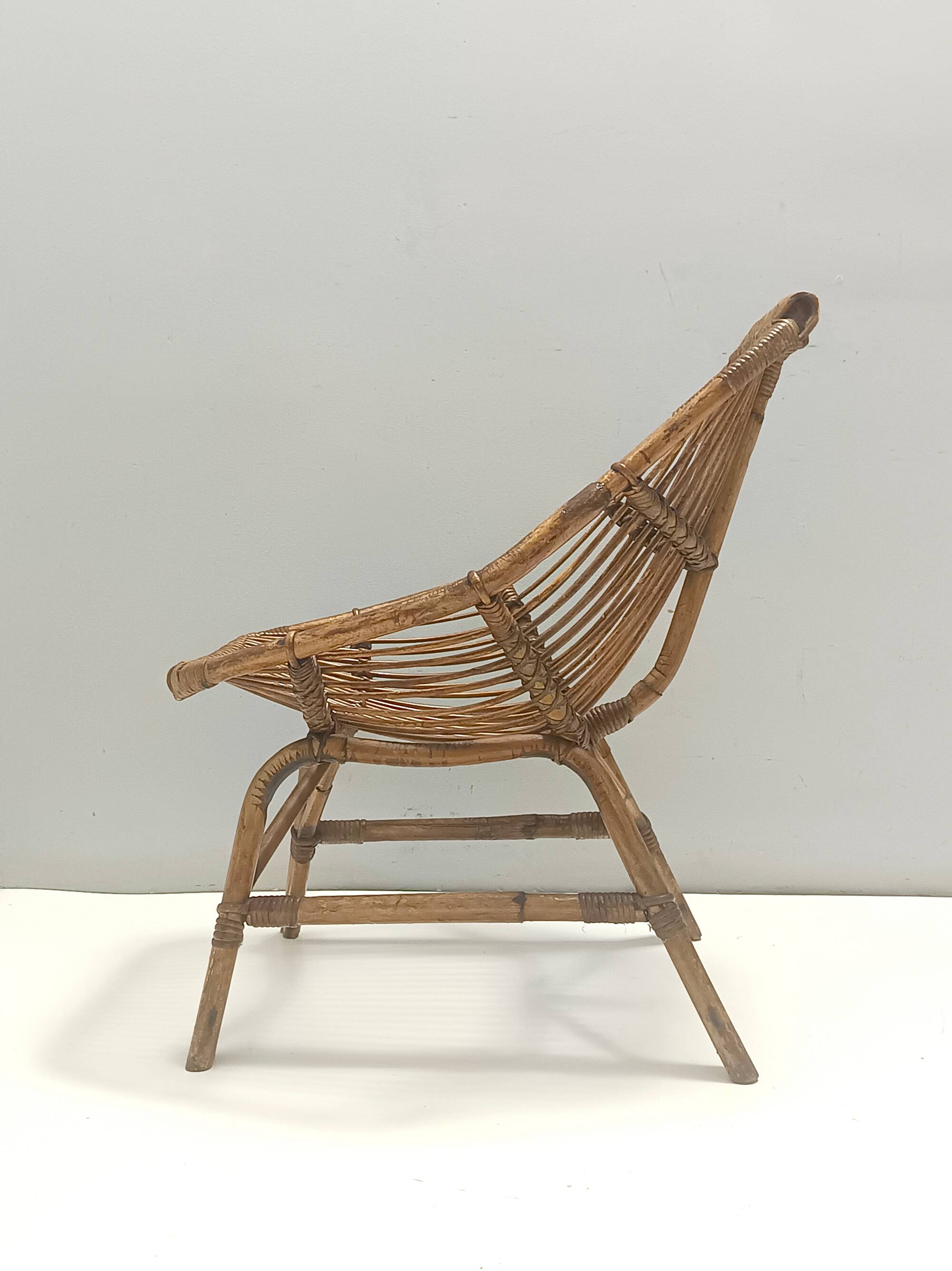 Bamboo Lounge Chair Attr. to Bonacina