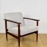 Vintage Loft armchair 1970s light brown - light grey