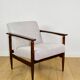 Fauteuil vintage Loft années 1970 marron clair - gris clair