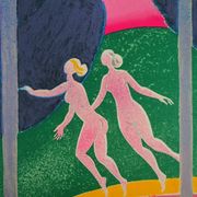 Albert zavaro : les trois grâces - lithographie originale signée
