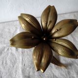 Flower brass ashtray