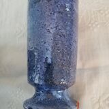 Set of 5 blue mazagrans in glazed stoneware