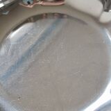 Vintage silver-plated metal salad bowl or large dish by Guy Degrenne.