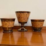 Trio of Jersey earthenware mugs
