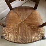 Armchair country paillé XIXth